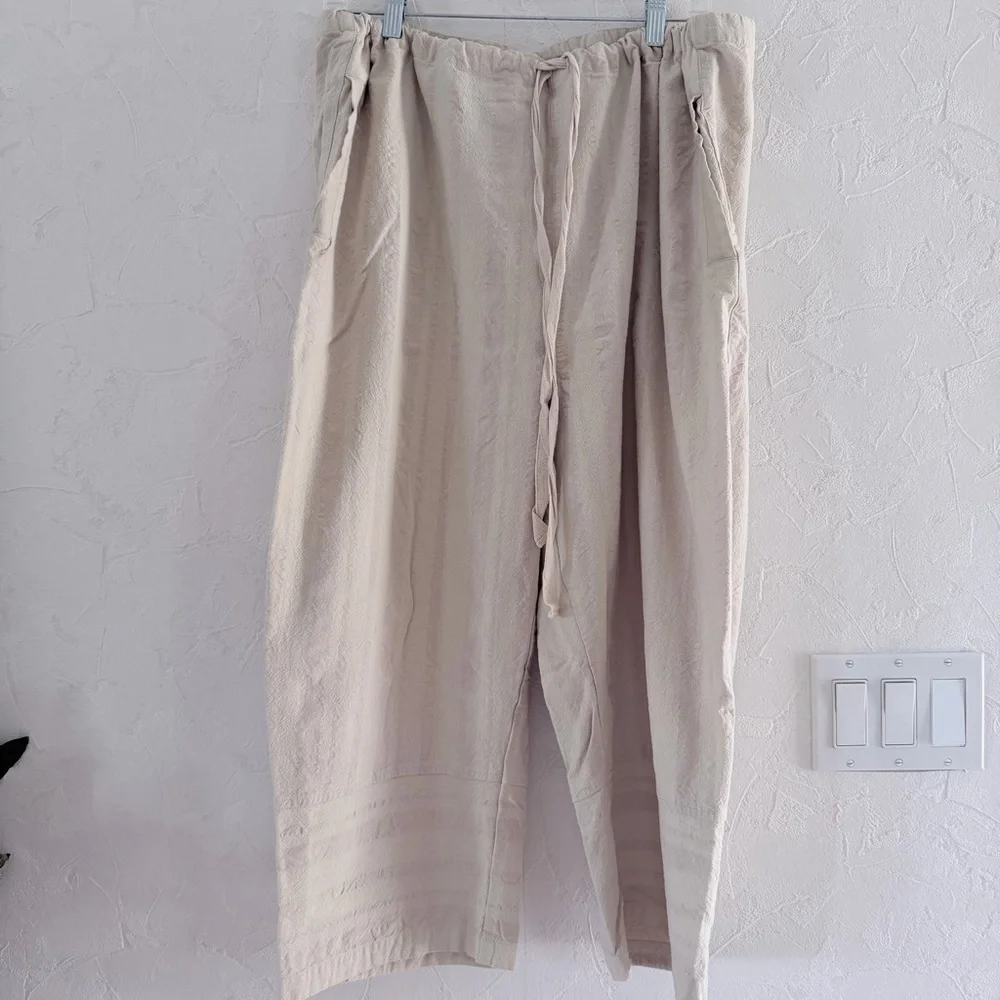 Free People Celine Slouchy Capri Pants - sz L - Picture 2 of 6